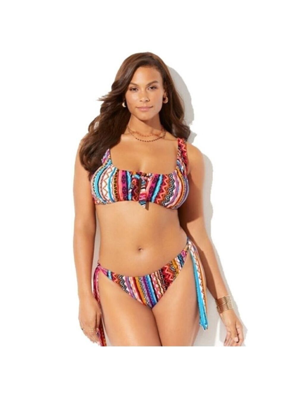 2X HP. Ashley Graham X Swimsuit For All Vida Bikini